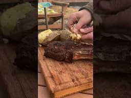 Tomahawks on the fire pit 🔥 🥩