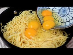 Just Mix Pasta With Eggs! Super Simple and Delicious Pasta Dinner Recipe