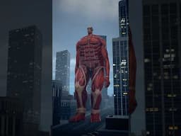 Attack on Titan walk the streets #attackontitan #sirenhead #shorts