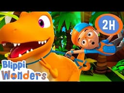 Jurassic Pet-tastrophe! Blippi’s Wild Day with Tina 🦖🎾 | Blippi Wonders | Moonbug Kids