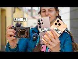 Galaxy S25 Ultra vs. iPhone 16 Pro Max vs. Canon V1 Camera Test!