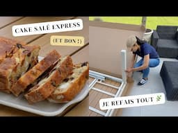 🪴 AMÉNAGEMENT DU JARDIN & DE LA TERRASSE + Recette cake salé rapide et facile
