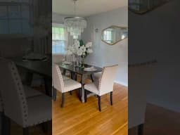 Posh Dining Table Decor 🤍 #homedecor #home #diningtable