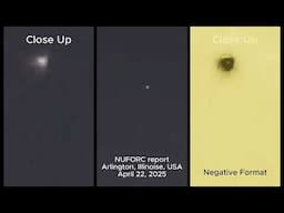 Two UFOs Over Arlington, Illinois On April 22, 2025, NURORC, UAP Drone Sighting News.