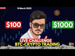 Live Intraday Trading | Bitcoin & Gold Trading | Live Crypto Trading Analysis 13 march