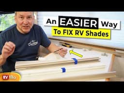 EASIER Way To Restring RV Day / Night Pleated Shades (Step-By-Step DIY Repair)