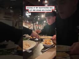 Seeing if my boyfriend will let me grab his phone 🤣 (🎥: TT/ mctrevor88 via Collab)