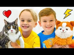 Gerçek kedi vs Robo kedi ve Chris ve arkadaşlarıyla diğer komik hikayeler