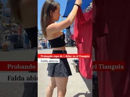 Probando ropa de 1 dólar en el Tianguis | falda abierta