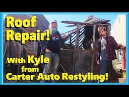 Fixing the Ford F250 Caved-in Roof with Kyle from Carter Auto Restyling!