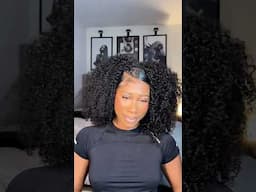 Half wig on short hair 😍