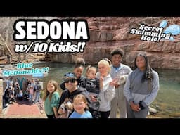 Sedona McDonald's with BLUE ARCHES + 10 Kids? (Secret Swimming Hole!)