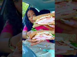 Let’s eat Honey Baked Ham club sandwich #sandwich #youtubeshorts #shorts #foodshorts #foodtok