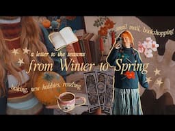 moving from winter into spring: a video diary vlog🌷❄️ bookhaul, starting a new hobby as an adult✧˖°