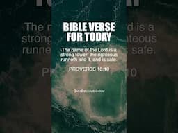 PROVERBS 18:10 | Powerful Bible Verse For Today #scriptureoftheday