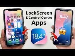 iOS 18.4.1 - How to Add Apps on iPhone Lockscreen & Control Center - Latest Features iPhone