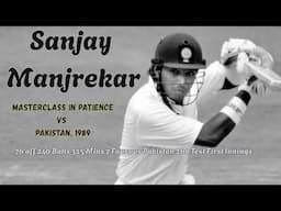 How Sanjay Manjrekar Battled Pakistan’s Bowling Attack at Faisalabad in 1989