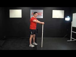 Two Leg Pelvic Rotation with PVC, Feet Hip Width