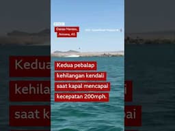 Speedboat terbalik saat mencoba pecahkan rekor #shorts