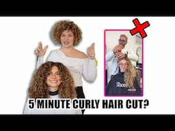 I TRIED THE QUICKEST CURLY HAIR CUT ON THE INTERNET... (reviewing the viral Wayne Tuggle cut)