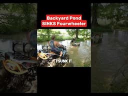 Backyard Pond SINKS My Bike!