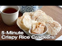 Rice Crackers Recipe | Crispy Japanese Snack in 5 Minutes
