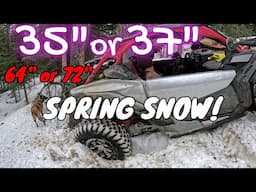 CAN-AM X3 64" on 35's! 72" on 37's! SPRING SNOW WHEELING