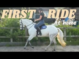 First Ride At Home With My NEW HORSE!