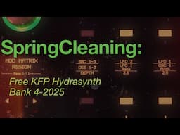 Spring Cleaning Hydrasynth Free KFP Patches 4-2025