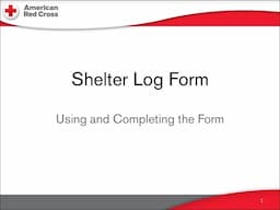 18  Shelter Log Form