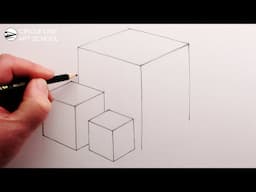 How to Draw 3D Cubes for Beginners: Overlapping Shapes