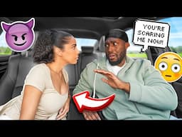 Acting Completely CRAZY And Staring At My Fiance In Silence While He Drives! *HE’S TERRIFIED*