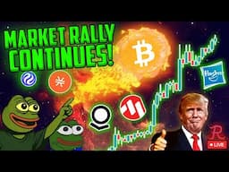 BITCOIN LIVE : MARKET RALLY CONTINUES! BTC HOLDING MAJOR SUPPORT