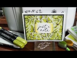 Note Card Tutorial by Stampin’ Up! - Notes & Totes Stamp Set and Botanical Textures DSP