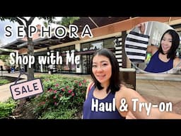 shop with me sephora spring sale! Huge Sephora Haul & Try on~ Sephora vib sale 2025