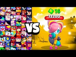 TOKUSATSU COLETTE vs ALL BRAWLERS! With 16 POWER-UPs! | Brawl Stars