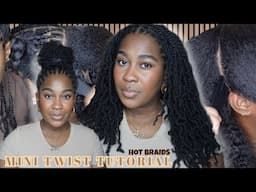 DIY: How to do MINI TWISTS step by step | braid with me ft Hot Braids