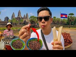 Trying EXOTIC Cambodian Street Food at Angkor Wat 🇰🇭 (Would YOU Eat This?)