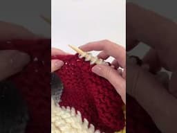 Picking up Stitches on Garter Stitch #knitting #knittutorial #garterstitch #beginnerknitting