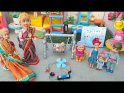 Barbie Doll All Day Routine In Indian Village/Radha Ki Kahani Part -579/Barbie Doll Bedtime Story||