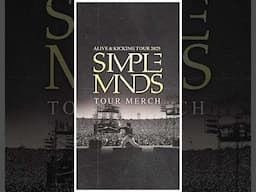 Alive & Kicking 2025 Tour merch is here! Pre-order now at the official #SimpleMinds store.