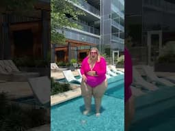 No hiding at the pool — I’m showing up, soaking it in, and living my best life. #NoShadeJustShine