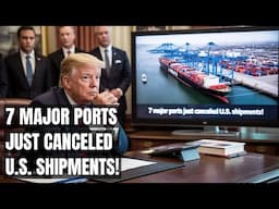 7 Major Ports CANCEL U.S. Shipments — Global Trade Chaos Unfolds! Trump's Tariffs, Electric Vehicles