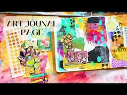 Art Journaling with Collage and Neocolors - Beginner friendly Tutorial