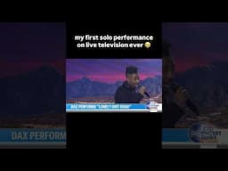 my first solo performance on live television ever 😭 #shorts
