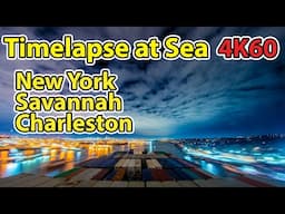 14 Days Timelapse of U.S. East Coast in 10 Minutes, across New York, Charleston, Savannah