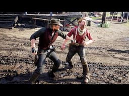 Red Dead Redemption 2 - Brutal Fighting & Funny Ragdolls Vol.182 [4K/60FPS]