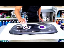 My Best One Yet! - This Is For All The Purple Lovers! - Unique Abstract Fluid Painting