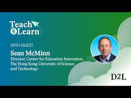 How AI and Metacognition Can Improve Student Outcomes, with Dr. Sean McMinn