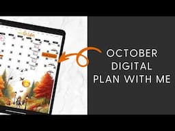 October 2024 Digital Plan With Me Goodnotes 6 iPad Planning, Monthly Plans, Tutorial